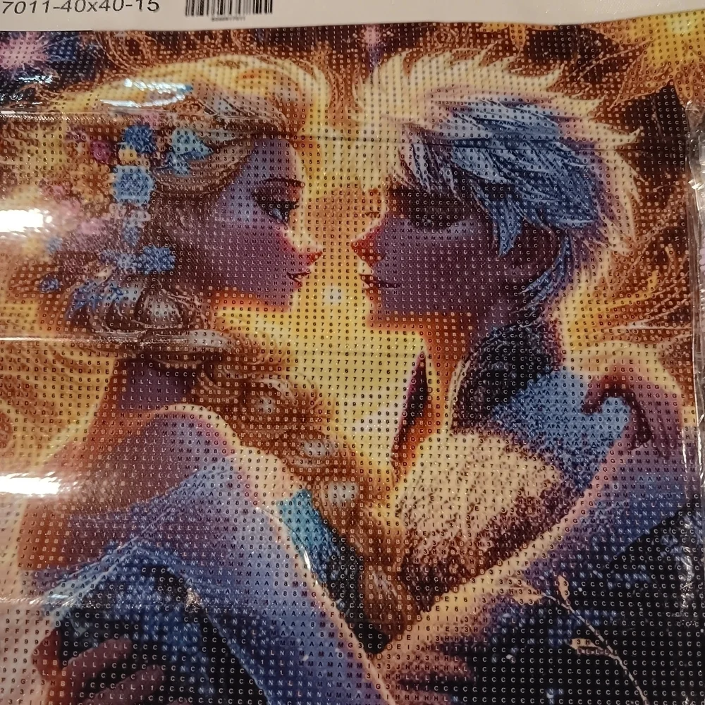Disney Frozen Elsa And Jack Frost Romantic Fantasy Diamond ArtPainting Kit 40x40